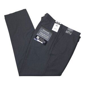 Haggar Premium Comfort Slim Fit Dress Pants 36x30 4-Way Stretch Wrinkle Free